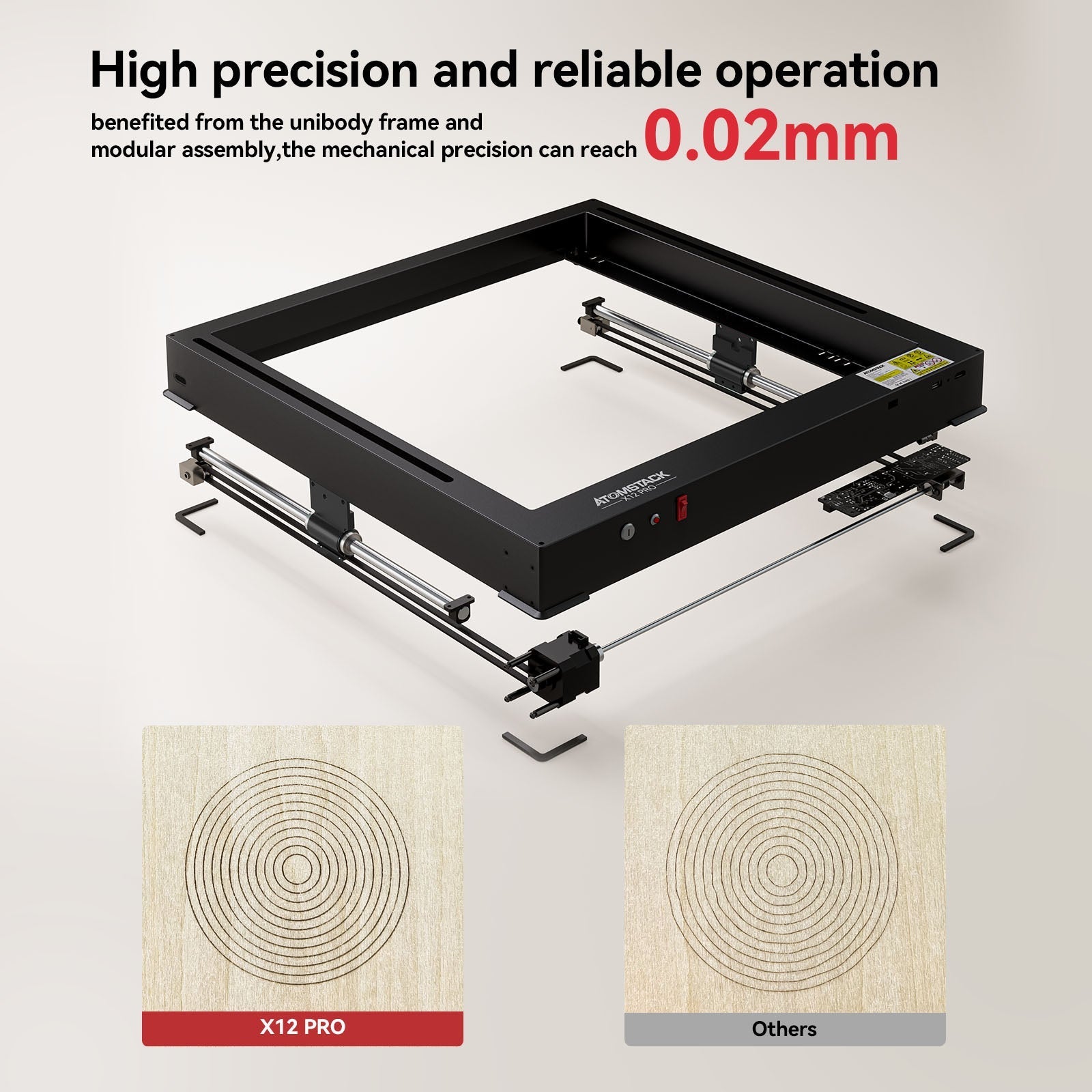 Atomstack X12 Pro 50W All-In-One 2nd Generation Laser Engraver + B3 Enclosure Dust-Proof Protective Box