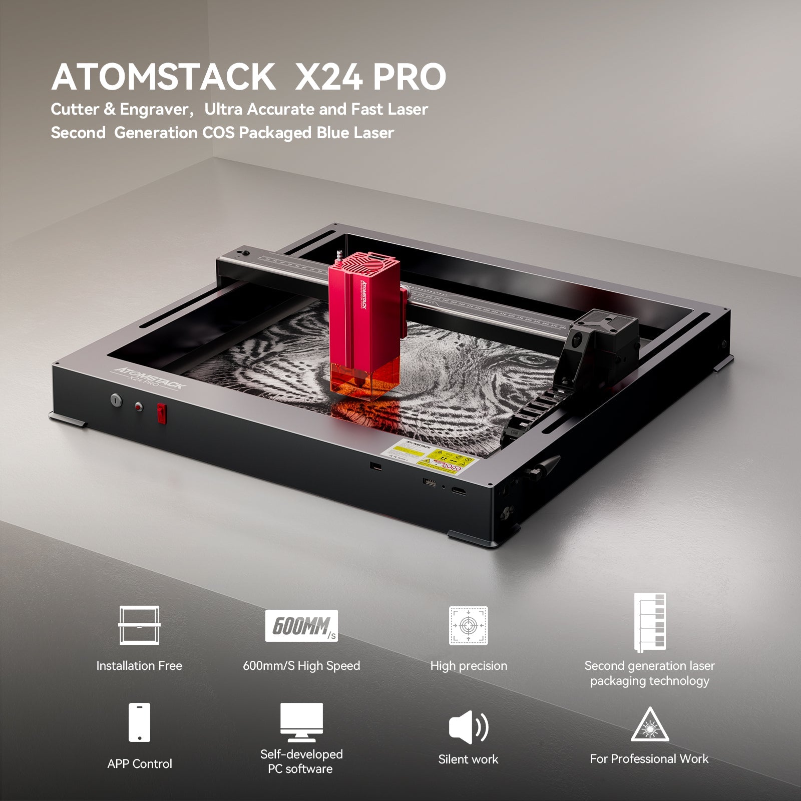 [US Only] Atomstack X24/A24 Pro 120W All-in-one 2nd Generation Laser Engraver
