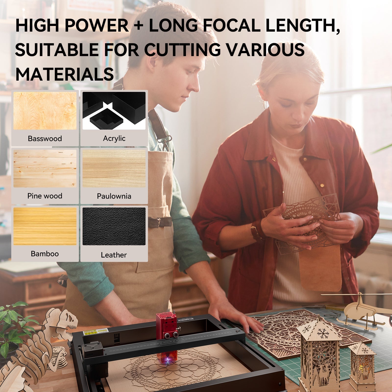 [US Only] Atomstack X24 Pro 120W All-in-one 2nd Generation Laser Engraver + B3 Enclosure Dust-Proof Protective Box