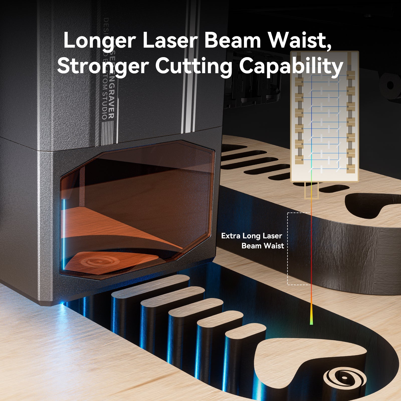 Atomstack X70 Max 360W Laser Engraver /w F60 Air Assist - 850*800MM Engraving Size
