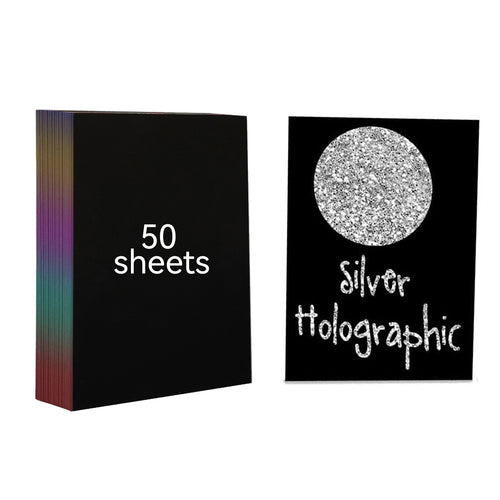 50 Silver A4 Sheets, Silver, Paper