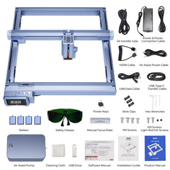 iKier K1 Pro Max: 48W/24W Power Switching Laser Engraving and Cutting Machine w/ Free Honeycomb Panel