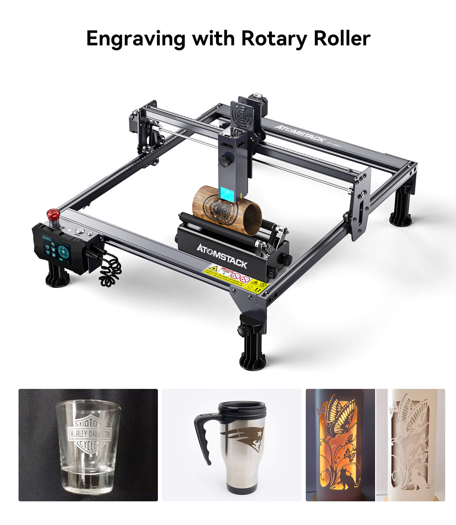 Atomstack X7 Pro 50W Laser Cutter & Engraving Machine + R1 Rotary Chuck