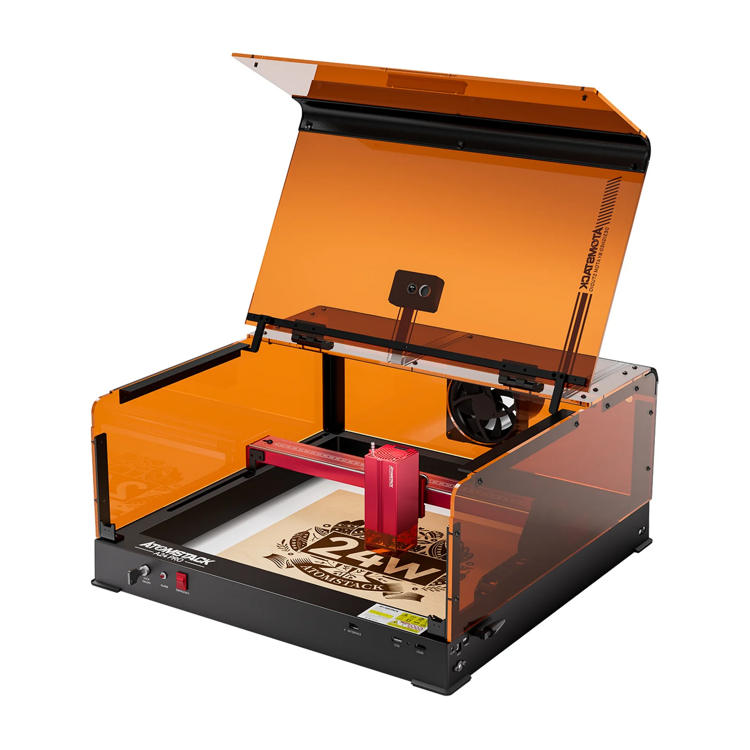 Atomstack X24 Pro 120W All-in-one 2nd Generation Laser Engraver + B3 Enclosure Dust-Proof Protective Box