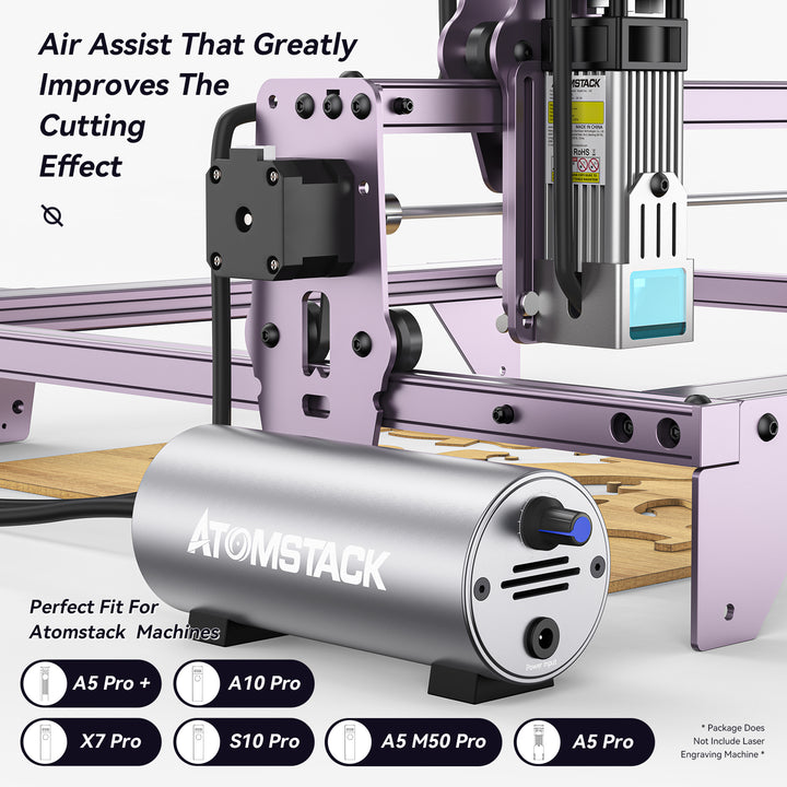 SCULPFUN Air Assist Pump for S10 Laser Engraver, 30L/Min Airflow